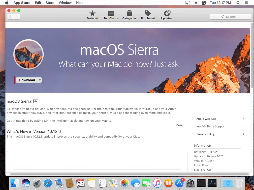 Mac Os Sierra 10.12 6 Free Download